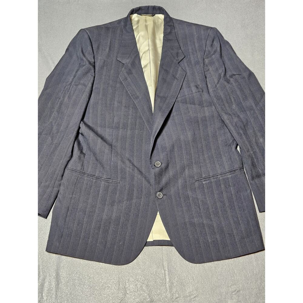 Nino Cerruti Blazer Men's 40 Navy Blue Rue Royale Jacket Made in USA